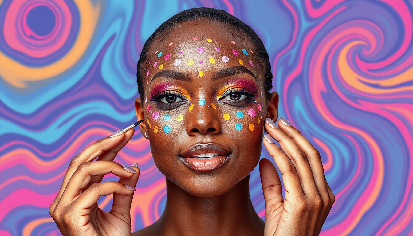 Unlock the Secrets of Trippy Viral Dots Makeup: A Mind-Bending Beauty Tutorial!